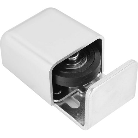 Guide de Sol Acier Inoxydable pour Porte Coulissante Réglable Robuste et Silencieux Protection Bas Porte pour Salle de Bain et Sol Vinyle,Convient aux portes d'une épaisseur de 35 à 65 mm (1/5)