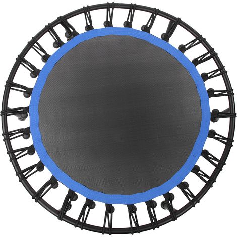 Professionelles Trampolin mit elastischen Seilen für den Innenbereich, geeignet für Erwachsene und Kinder, Tragkraft 150 kg, DS-1039, Blau (1/5)