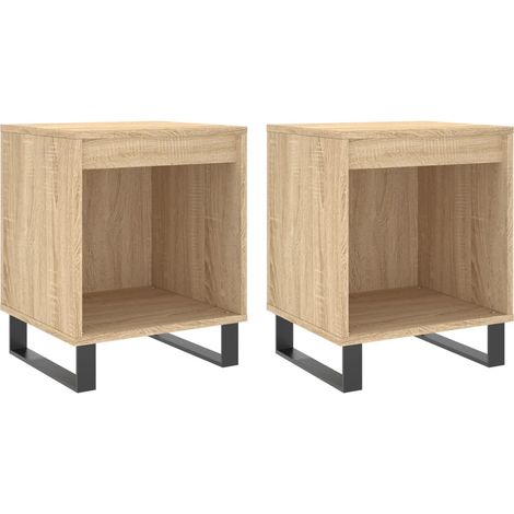 Maison Exclusive - Nachttische 2 Stk. Sonoma-Eiche 40x35x50 cm Ho