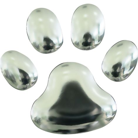 ONEDESIGN Aufkleber EcoPrint 3D Soft-Touch Fuß ONEDESIGN Silber