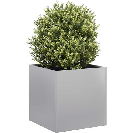 vidaXL Fioriera 40x40x40 cm in Acciaio Zincato