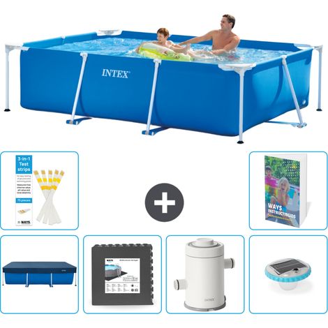 Rechteckiger Frame Pool - 260x160x65 cm - 7-teilig S138