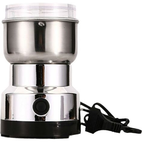Moulin À Café Électrique - Acier Inoxydable - 220 V - Pour Café Graines De Lin Noix Poivre Épices - 1 Pièce (1/5)