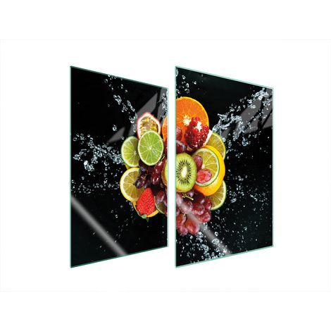 GLASSCHUTZPLATTE FÜR KÜCHE 2x35x52 OBST (1/5)
