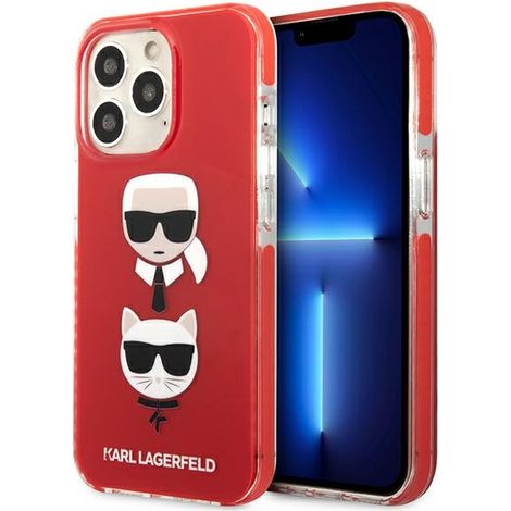 Karl Lagerfeld Karl&Choupette Rote iPhone 13 Pro Hülle (1/5)