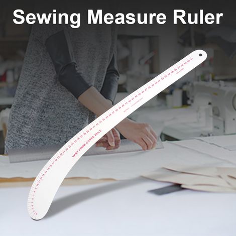 Règle de couture en plastique en forme de L/carré, outil de couture professionnel (12-260) (1/5)