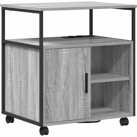 Maison Exclusive - Gabinete con Estación de Carga Gris Sonoma 61