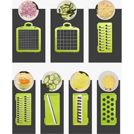 Cortador manual de patatas, verduras, rallador de zanahorias y cortador de frutas para cocina. (1/5)