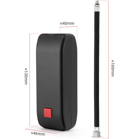 Mini pompe à air électrique gonfleur sans fil portable batterie externe compresseur pour VTT (1/5)