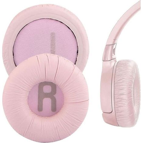 Coussinet de Rechange - JBL - Tune 600/500BT/510BT/450BT - Simili cuir - Mousse - Rose (1/4)