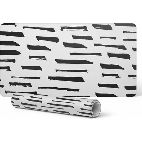 Protector universal para mesas y encimeras con dise帽o de l铆neas de cepillo, 120 x 60 cm.