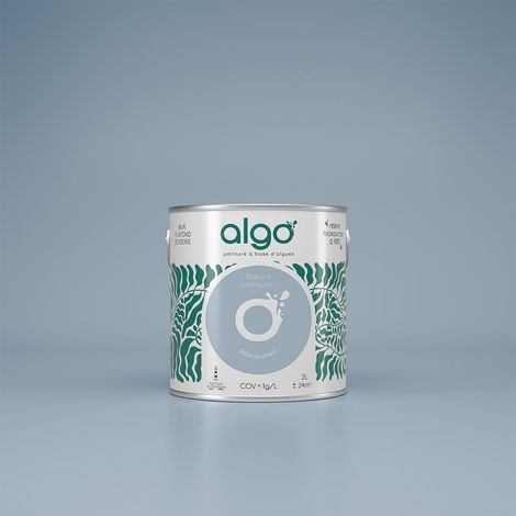 Peinture écologique Algo - Bleu Marquises - 5L / Mat (1/4)