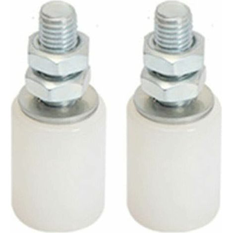Poulie de Porte Coulissante,Roulettes Pivotantes,,Roue en Nylon Résistant à La Corrosion,Roue en Nylon Lourd,Rouleau de Porte de Grange 2Pcs (1/5)