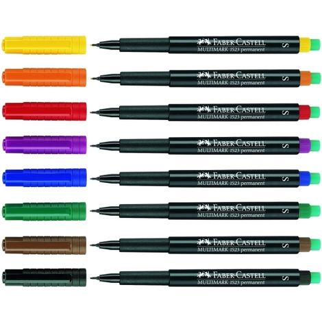 152304 marcador permanente Negro, Azul, Verde, Rojo 4 pieza(s)