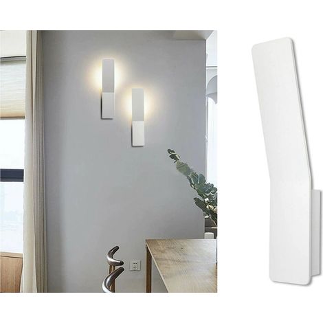 Applique Led Lampada Parete Interno 12W Rettangolare Bianco Luce Calda FD-14 (1/5)