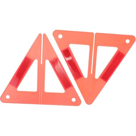 Triangle De Sécurité Routière Pliable En Plastique Réfléchissant, Kit D’avertissement Pour Voiture, Panneau Triangle D’urgence Haute Visibilité Pour Assistance Et Panne Sur Bord De Route (1/5)