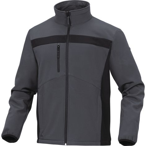 VESTE DELTA PLUS SOFTSHELL POLYESTER/ELASTHANE LULEA2 GRIS / NOIR - LULE2GR0 48/50 (M)