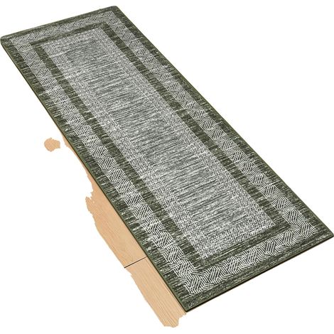 Teppichläufer, rutschfeste Rückseite, maschinenwaschbar, grün 60×230cm (1/2)