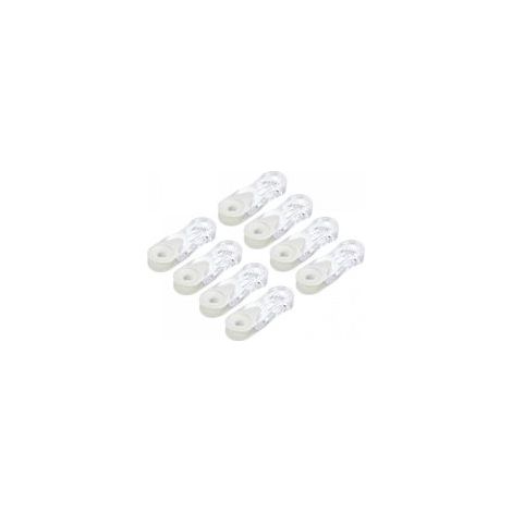 Lot de 8 poids de cordon de store 90 mm pour rideau de fenêtre et volet roulant vertical romain Blanc (1/5)