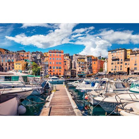 Tableau sur toile Bastia Corse 45x65 cm - Impression sur Toile Murale Décorative - Image imprimée en HD sur Toile - Toile sur Châssis en Bois FSC - Fabriqué en France (1/4)