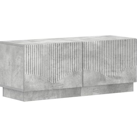 Mueble de TV Gris Hormigón Madera de ingeniería vidaXL (1/5)