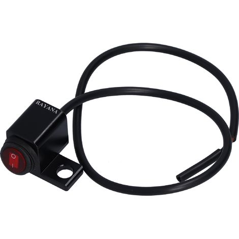Interrupteur de guidon pour moto/quad avec trou de montage de 0,4 pouce, bouton marche/arrêt du phare/antibrouillard gauche. (1/5)