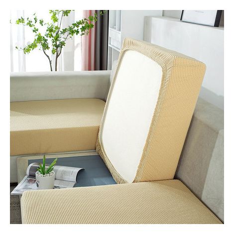 Housse De Coussin De Canapé De Siège Extensible D'angle Housse De Protection Pour Meubles Couvre Pour Canapé Antipoussière Couleur Crème, Size : 1 Seat - X(65-95cm))