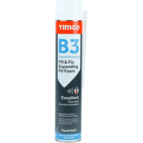 TIMCO Fill & Fix Expanding PU Foam B3 Hand Held - 750ml