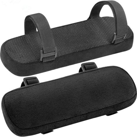 Lot de 2 coussins de coude et d'accoudoir en mousse à mémoire de forme pour soulager la pression sur les coudes et les avant bras (1/5)