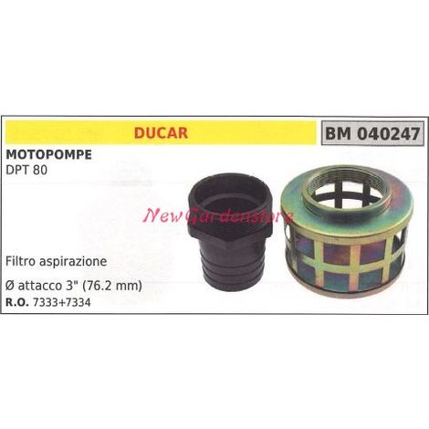 Filtro aspirazione DUCAR motopompa DPT 80 040247
