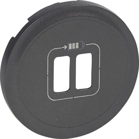 LEGRAND CÉLIANE ENJOLIVEUR PRISE USB DOUBLE GRAPHITE - 067956