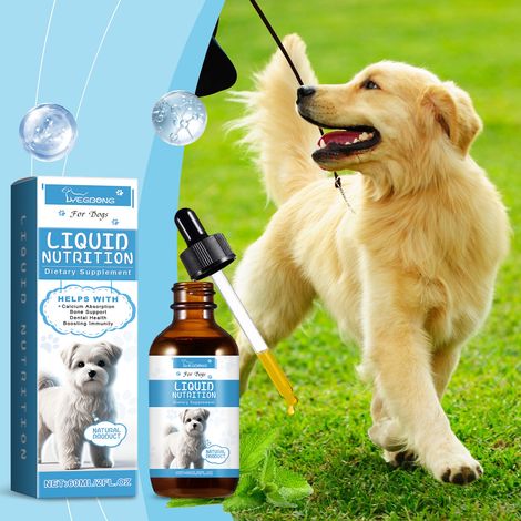 Pet Vitamin Supplement Drops - Boosts Immunity, Promotes Vitality, Healthy Diet Supplement Drops - 60ml -- BIEMMEDUE (1/5)