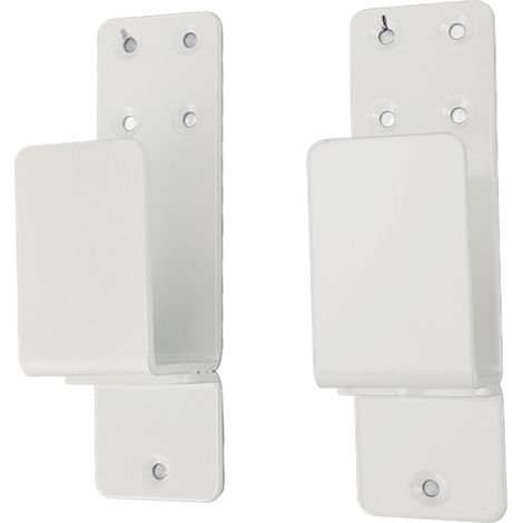 2 Pièces Renfort Porte Support Barre Acier Carbone Montage Facile Équerre en U pour Garage Grange Bois 2x4 Blanc (1/5)
