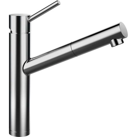Schock Küchenarmatur Altos (ausziehbarer Auslauf) Edelstahl massiv Hochdruck (1/5)