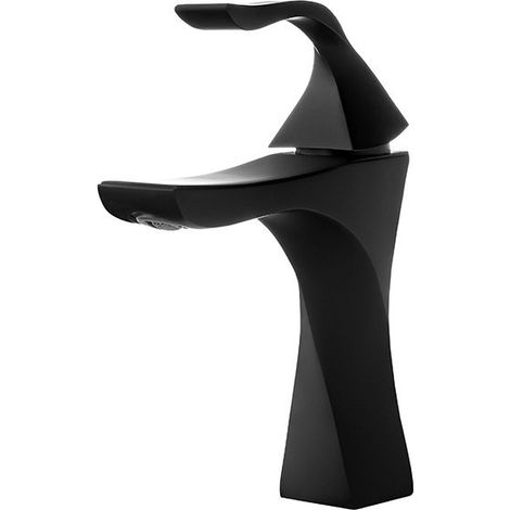 Grifo lavabo monomando, Negro (1/4)