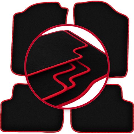 Alfombrillas CARLUX-RED para Toyota Land Cruiser J90 / J95 todoterreno (1996-2001)