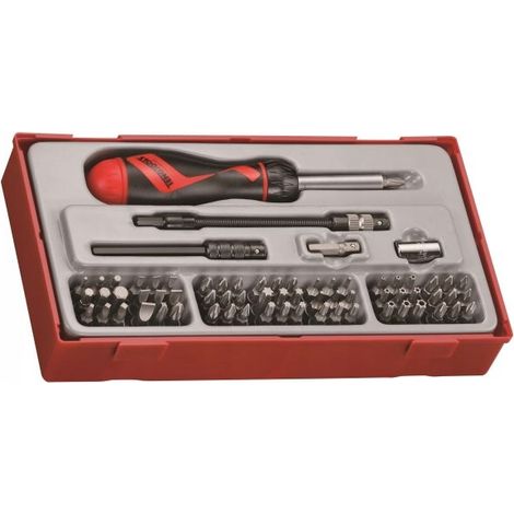 SET DI PUNTE PER CACCIAVITE DI RICAMBIO TTMD, 74 PEZZI - L-144030103