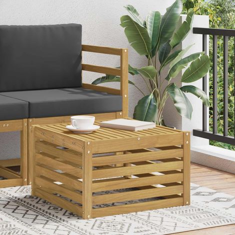 Mesa de exterior Madera de Acacia Sólida 59 x 59 x 37 cm