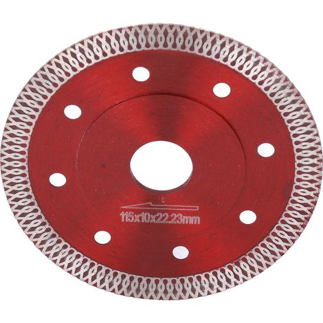 Disque diamant 115 mm pour coupe céramique, granit, marbre, béton - Sec ou humide, haute durabilité. (1/5)