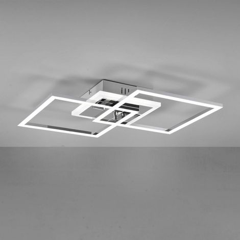 [GEBRAUCHT] B-Ware Reality Leuchten Led Deckenleuchte Venida Quadratisch Chrom Deckenlampe Lampe