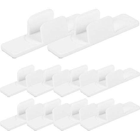 Porte-crayons adhésifs en plastique, lot de 20, clips pour stylos (1/5)
