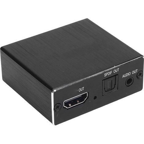 HDMI Audio Extractor, 4K Audio Splitter Converter with Optical SPDIF and 3.5mm Output for Speakers/Amplifiers/Headphones (1/5)