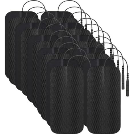 Beyamis Électrodes TENS – 20 pièces, 5x10cm, auto-adhésives, dos/cuisses (1/5)