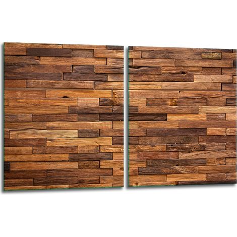 2 plaques de protection en verre pour poêle 40x52 bois (1/5)
