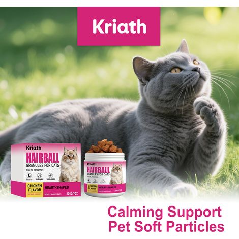 Friandises Kraith pour l'élimination des boules de poils - Douces pour les chats en bonne santé - 200 g -- AKRACING (1/5)