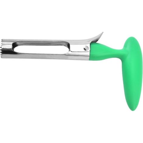 Vide Pomme,Dénoyauteur Professionnel En Acier Inoxydable 18 cm,Éplucheur À Pommes Et Poires Avec Lame Dentelée,Mode Poignée Ergonomique ABS,Multifonctionnel-Idéal Pour Cuisine,Ananas Et Fruits (Vert) (1/5)