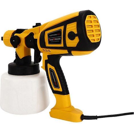 Pistolet à peinture électrique 850W, réservoir de peinture de 1400ml, 3 buses, compatible avec les projets de bricolage et de maison (CN-6000), prise US. (1/5)
