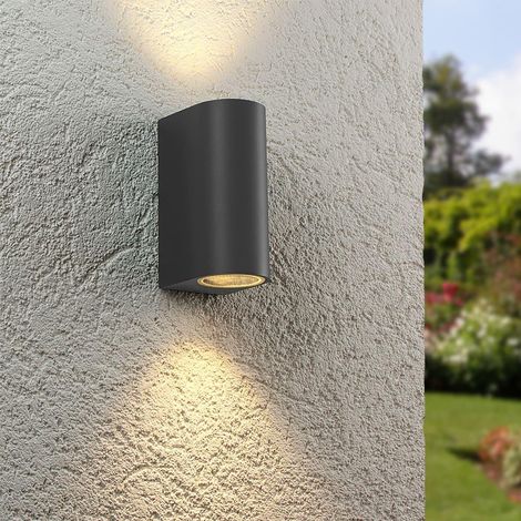 Außenleuchte Wandleuchte Frame UP&DOWN rund für GU10 IP54 - Farbe: Anthrazit (1/5)