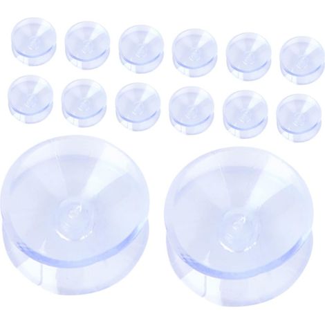Mikikit Lot de 48 protège-tables en verre, PVC transparent avec double (1/5)