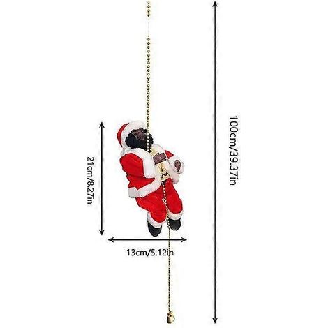 Échelle électrique créative, figurine de Père Noël, décoration de Noël, cadeau romantique nordique (1/5)